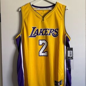 Fanatics Yellow and Purple Basketball Jersey